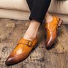 Fashion 2024 Leather Dress Shoes Men Shoes For Offical Business Casual Shoes Gentleman Formal For Wedding Party Flats Zapatos Hombre