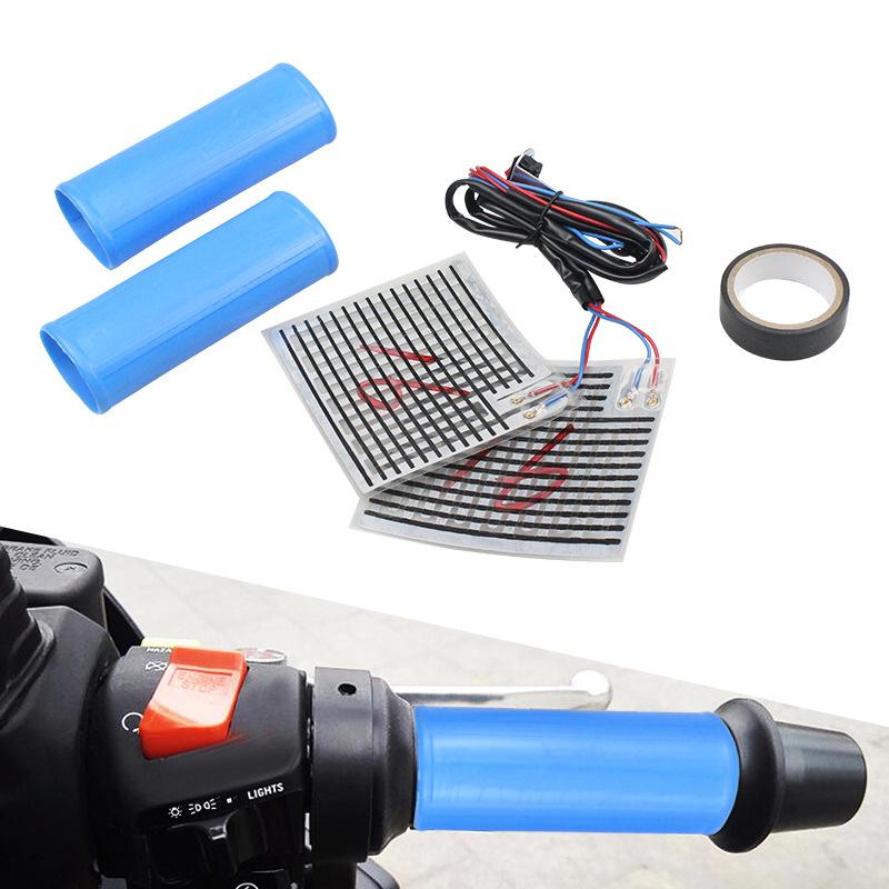 12V Motorcycle Electric Vehicle Electric Heating Handle Gloves, Off-road Vehicle Electric Heating and Cold Protection Handle Cover