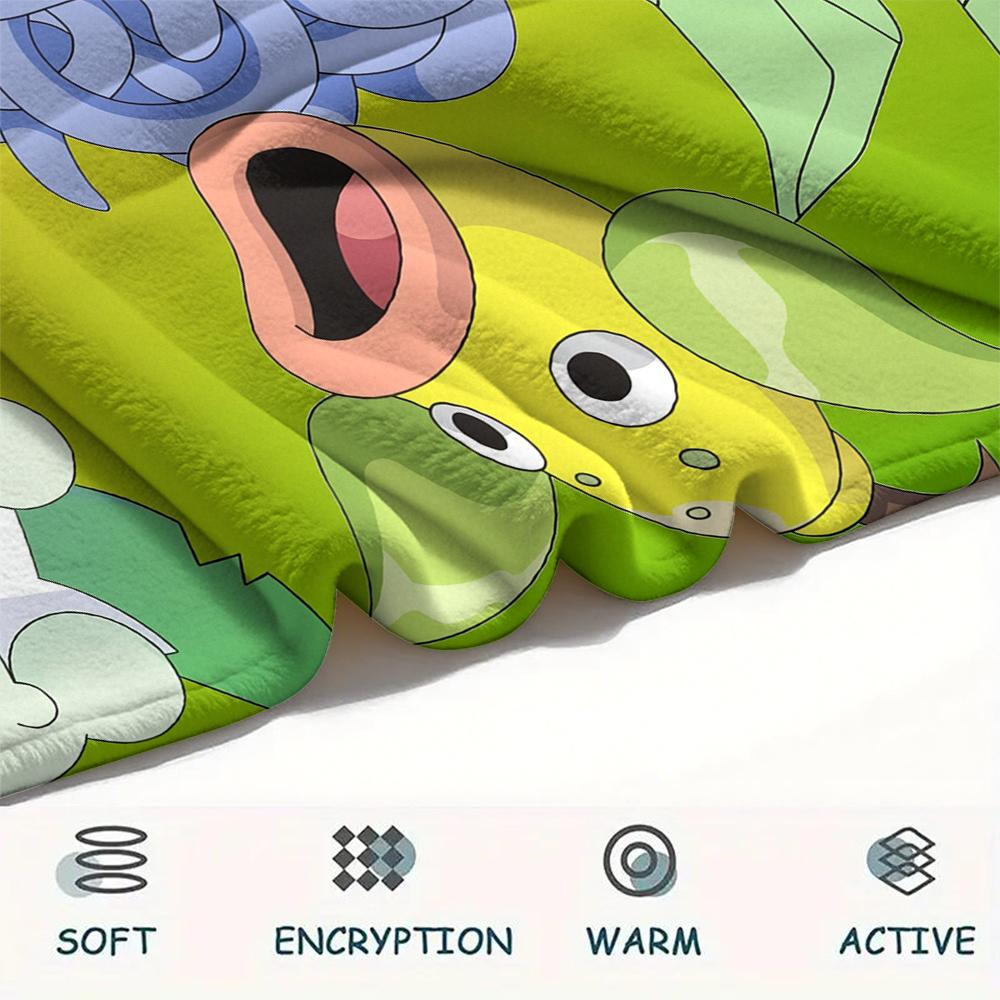 Flanelová deka s motivem Pokémonů, Vysoce kvalitní, Pohodlná pro všechna roční období, Domácí dekorace, Teplo a pohodlí, Perfektní jako dárek.