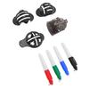 Golf Ball Liner Kit Golf Ball Line Drawing Stencils with Multi Color Water Proof Pens for Golf Accessories