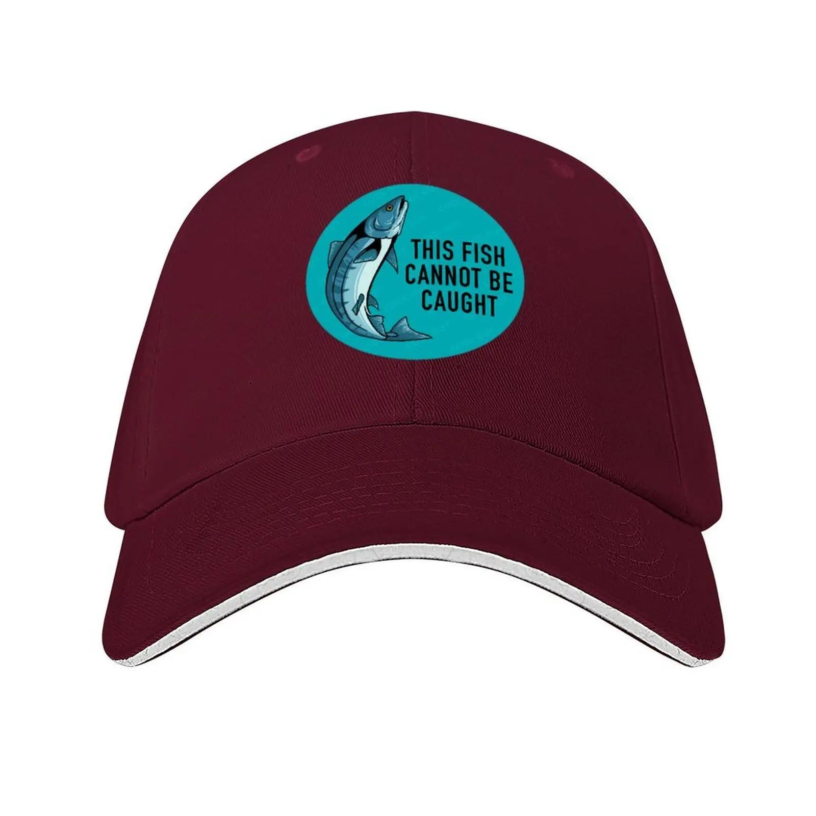 This Fish Cannot Be Caught Baseball Cap funny hat Wild Ball Hat beach hat fishing Women Beach Fashion Unisex s
