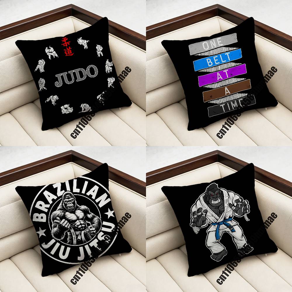 Brazilian Jiu Jitsu BJJ Japan Judo Coffee Snake Throw Pillow Case Sham xcm xcm Square Car Pillowcase Pad Cushion Cover
