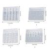 Reusable Soft Silicone 3D Nail Mold Kit With Embossing Designs Professional Manicure Tool