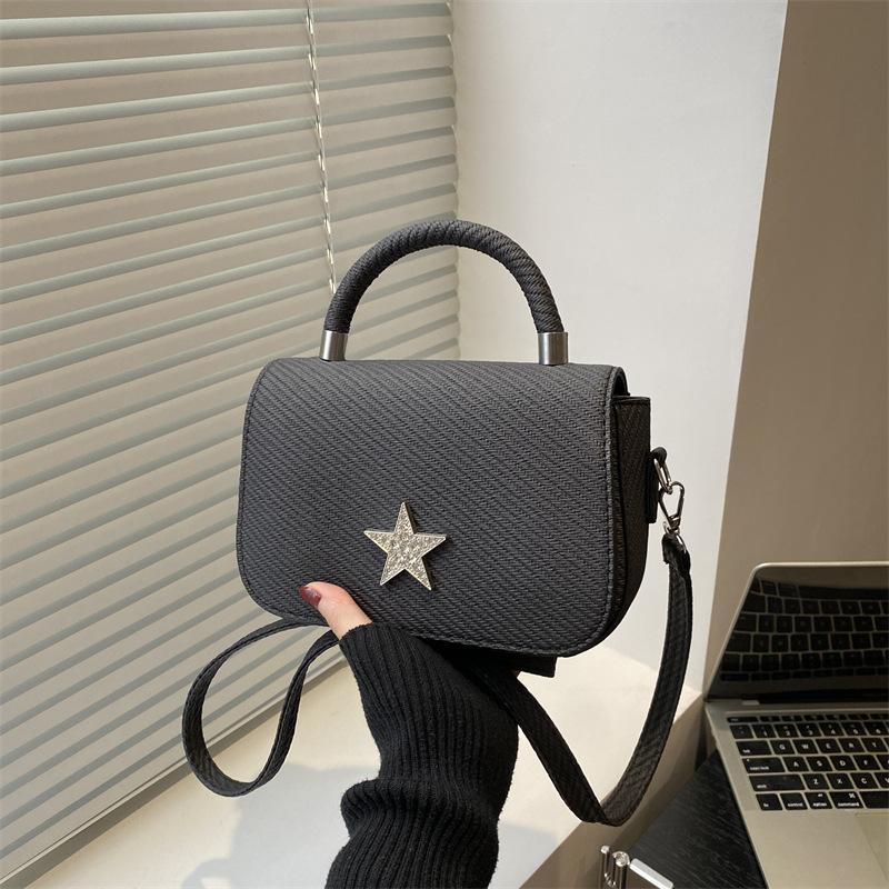 High sense five-pointed star trend women's bag summer new fashion solid color beautiful portable shoulder messenger bag women
