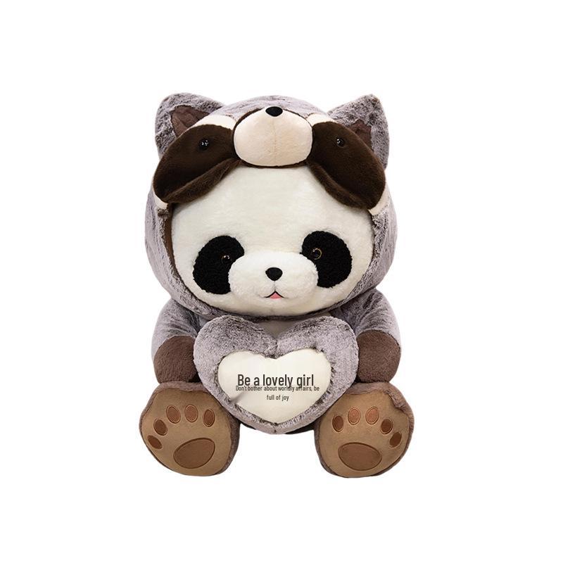 Giant Panda Plush Toy with Heart - Cute, Huggable Bear Doll, Large Pillow Gift
