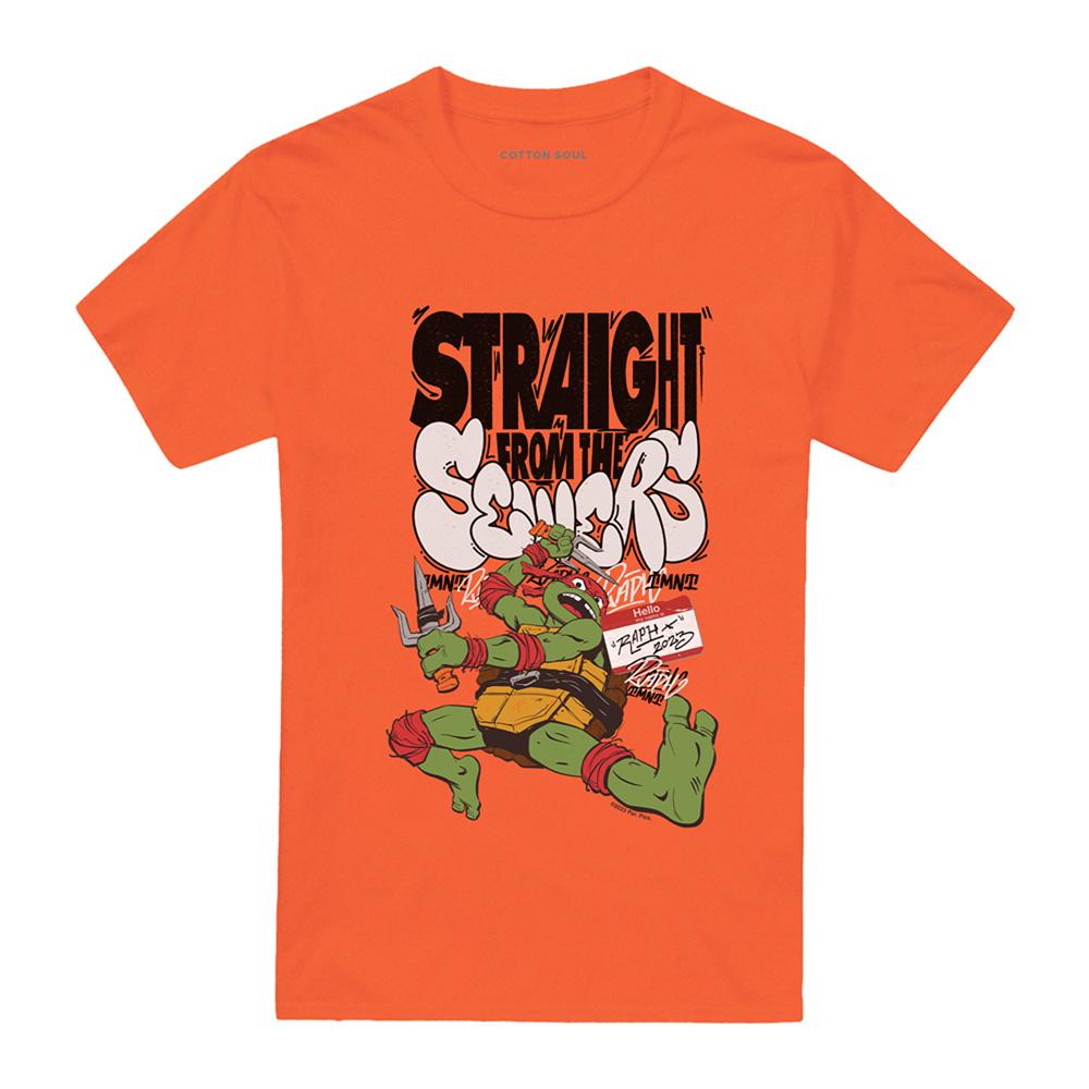 TMNT Unisex Adult Mutant Mayhem Raph Sewers T-Shirt