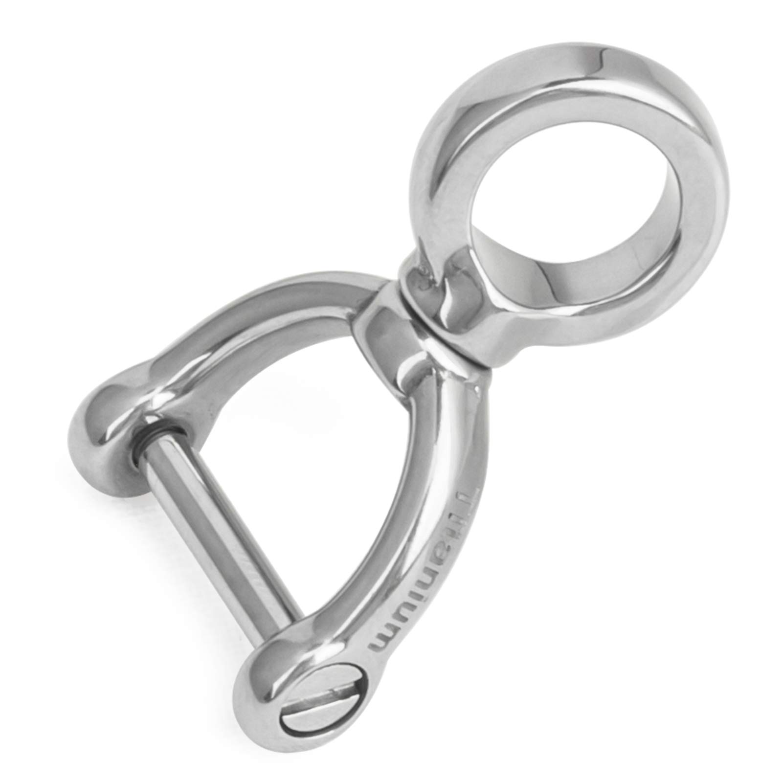 

FEGVE Titanium Key Ring, Car Key Chain, Men s Smart Key, Metal Fittings, 360° Rotating 18mm x 17mm