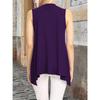 Women Elegant Solid Color Lightweight Sleeveless Open Front Long Duster Vest