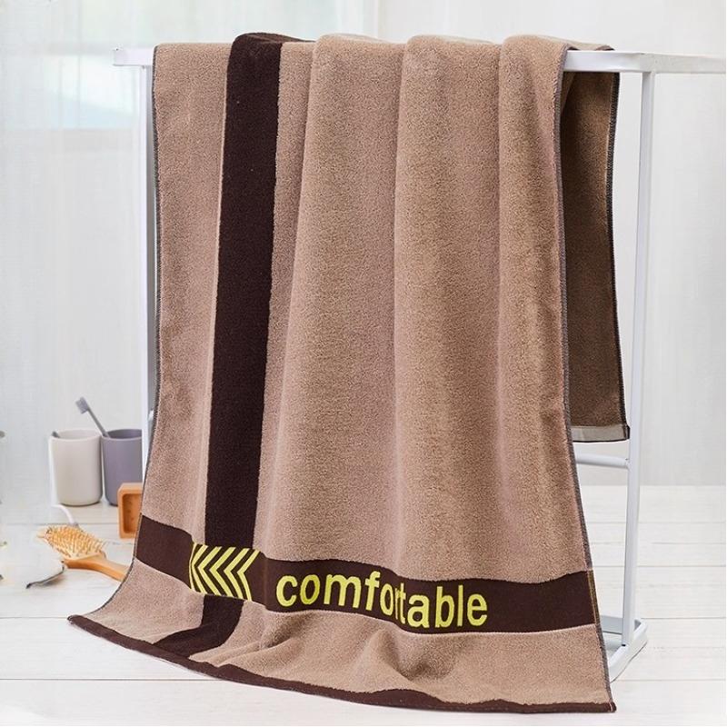 70x140cm Pure Cotton Bath Towels for Bathroom, Soft and Absorbent Vintage BathTowels for Women and Men, Wrapping Towels,1pc