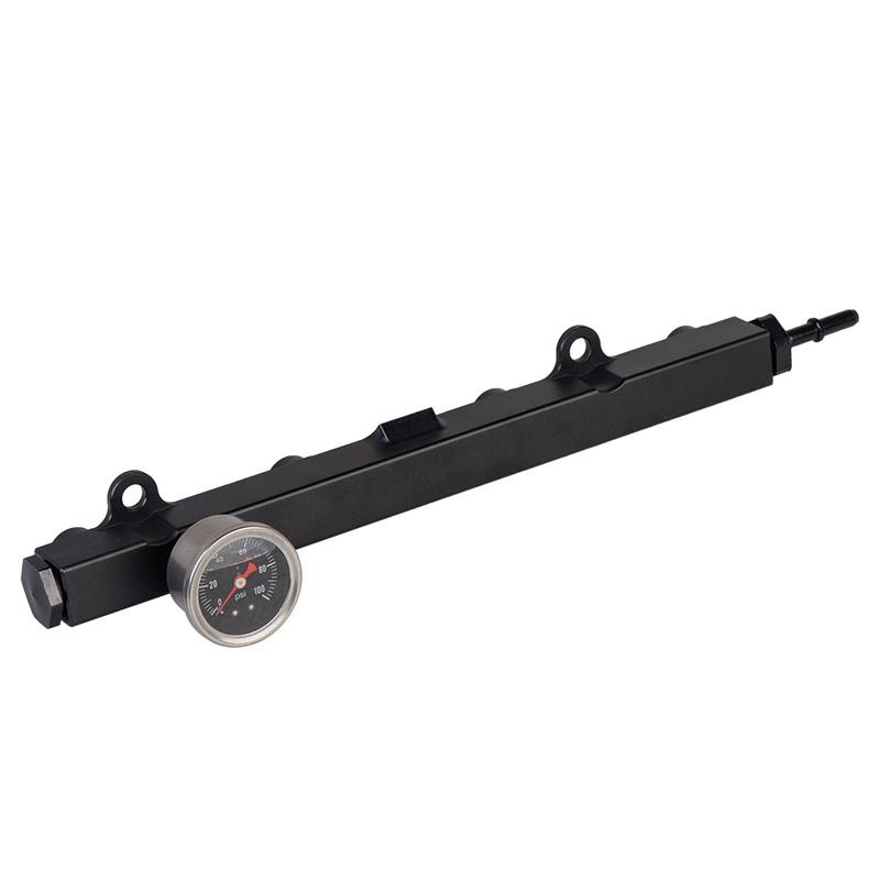 K SERIES Heavy FUEL RAIL Kit High Flow Injection Fuel Rail with 1/8npt Gauge FOR HONDA K20 K24 RSX CIVIC SI,INTEGRA EP3