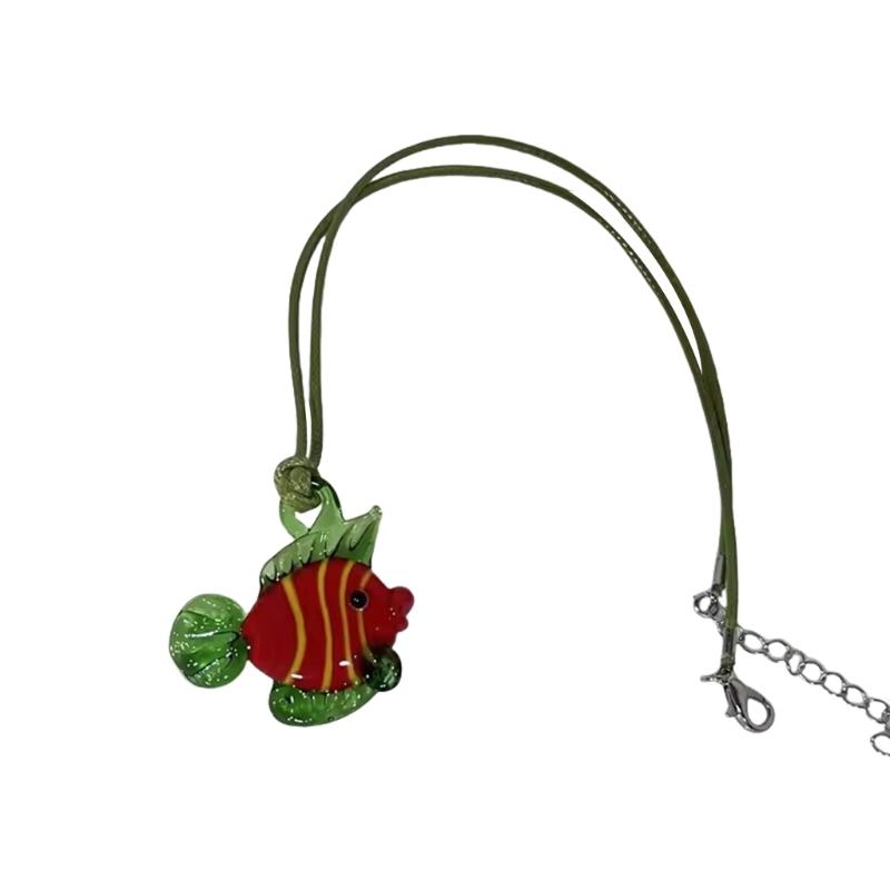 Модное Рыбье Ожерелье Ожерелье Регулируемое Ожерелье Привлекательный Аксессуар Подходит для Коллекционеров Ручной Работы Ювелирных Изделий