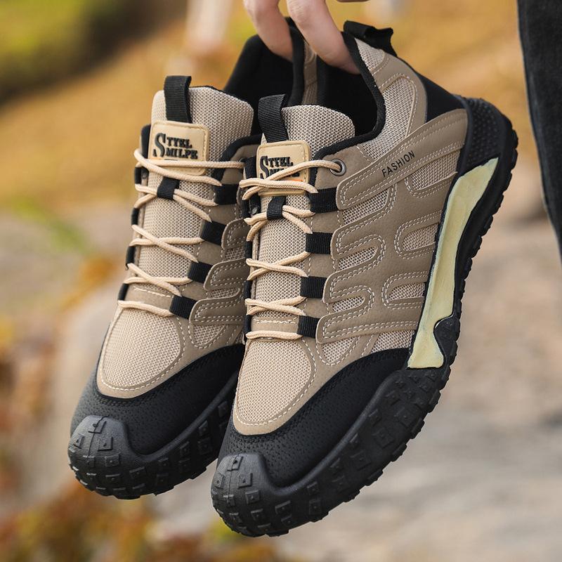 Men's shoes outdoor hiking shoes work shoes new men's sports casual shoes breathable non-slip wear-resistant mountaineering sports shoes