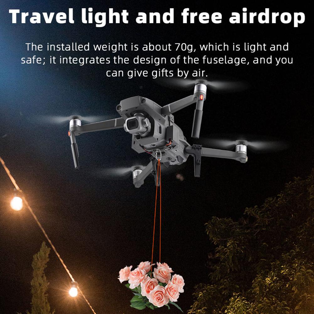 Wedding Ring Gift Deliver Quick Release Airdrop Device USB Rechargeable for DJI Mavic 2 Pro / Zoom Drone Accessories