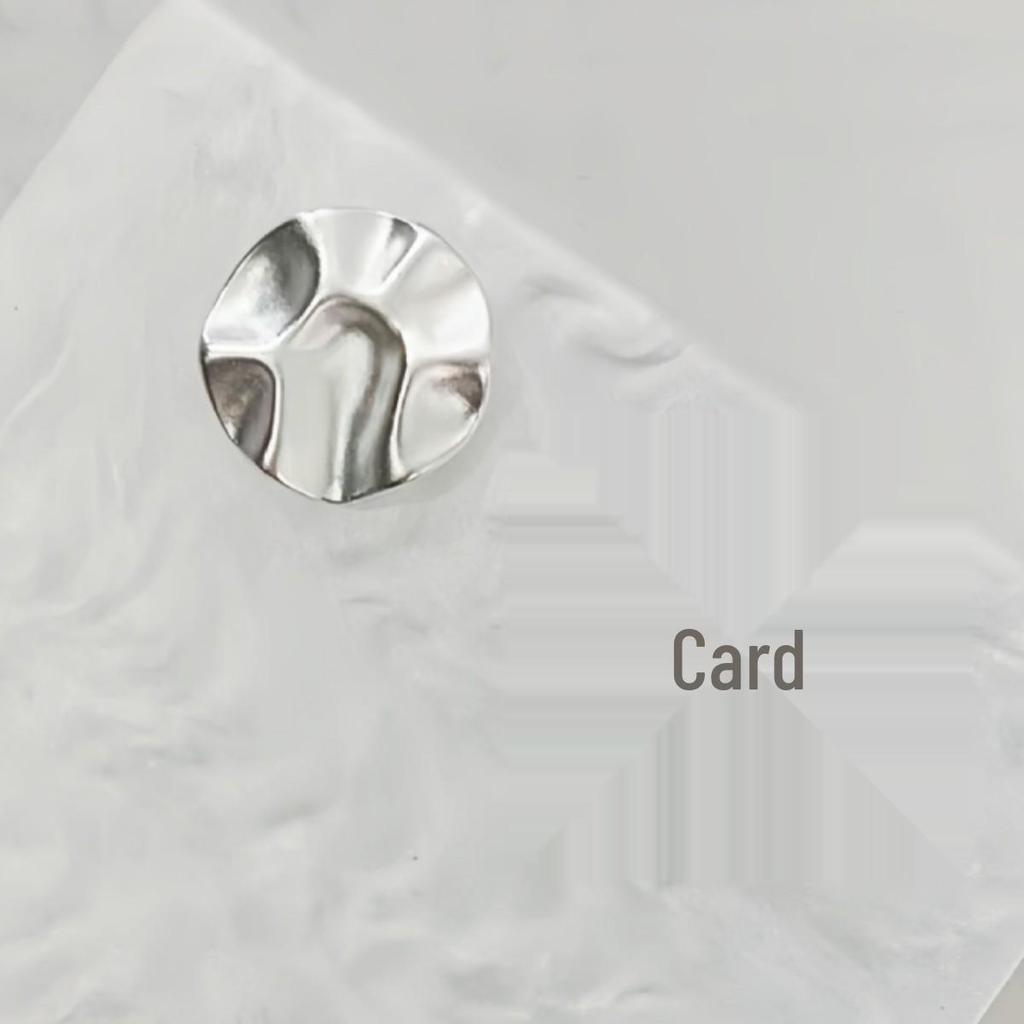 European & American Elegant Pleated Round Earrings - Unique, Cold Style for Everyday Wear