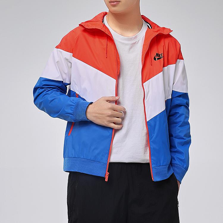 Nike Tkaná Větruodolná Sportovní Ležérní Bunda s Kapucí Pánské Bundy DC4113-841