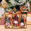 9Pcs Wooden Christmas Pendant Kids Gifts Hanging Decor Christmas Wooden Pendants Christmas Decoration Forester Pendant Christmas