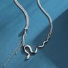 Minba Stunning Snake Choker Necklace Featuring Vibrant Mixed Gemstones And A Fashionable Side Style Chain