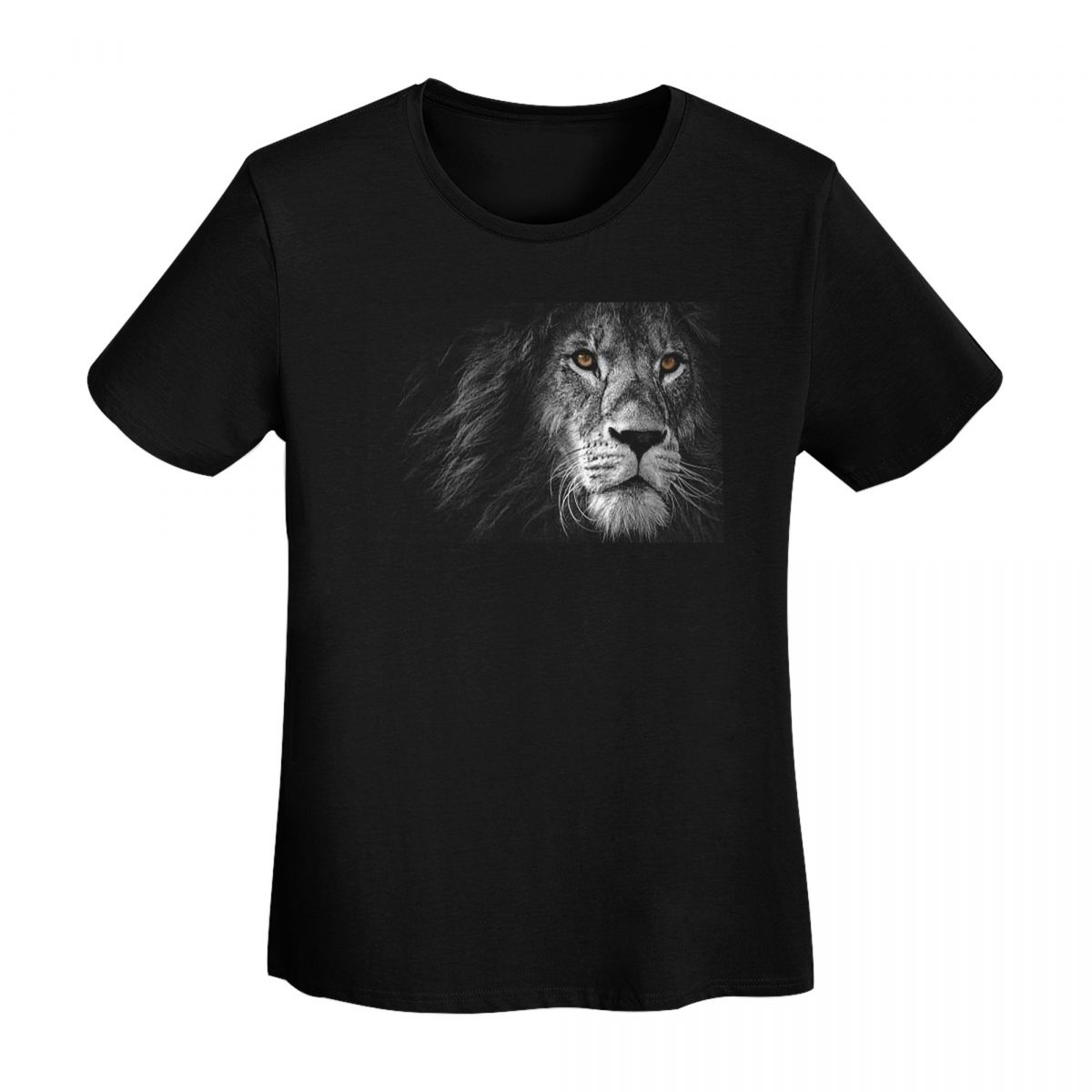 

Lion Face Maks TShirt Women Short Sleeve T Shirts ONeck Streetwear Cotton Summer Tees Streetwear 4XL