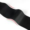 Black Carbon Fibre Texture Car Trunk Door Threshold Tape Stickers Pedal Anti Scratches Decoration Auto Accessories