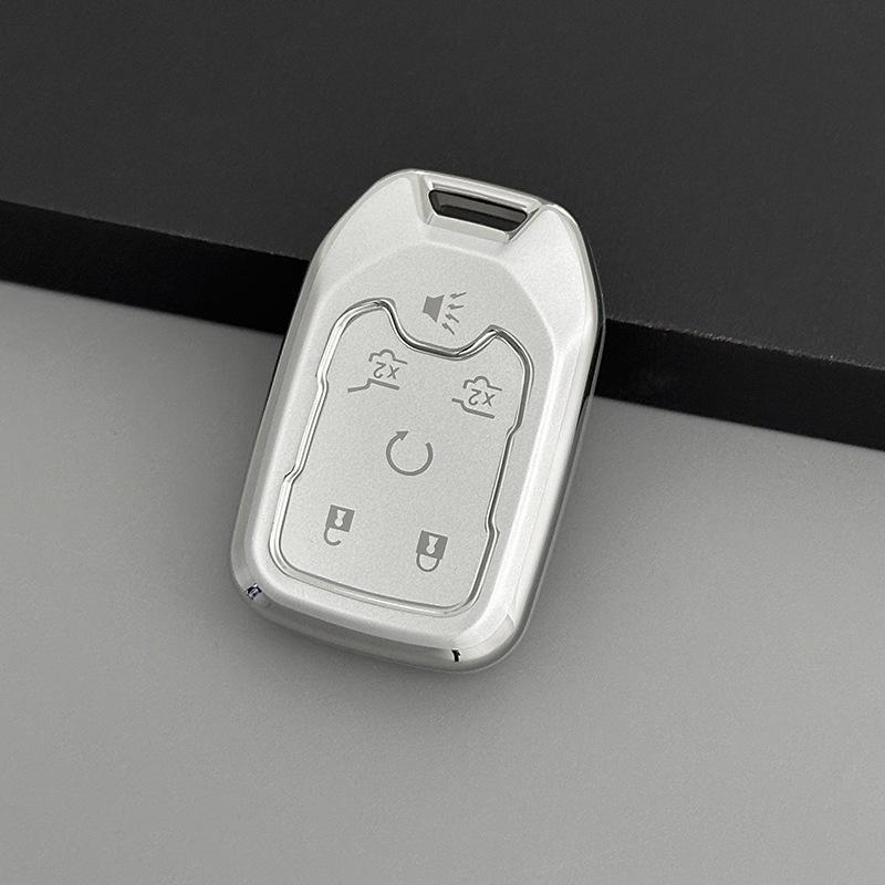 

Glitter Silver Car Key Cover for GMC & Chevrolet Silverado