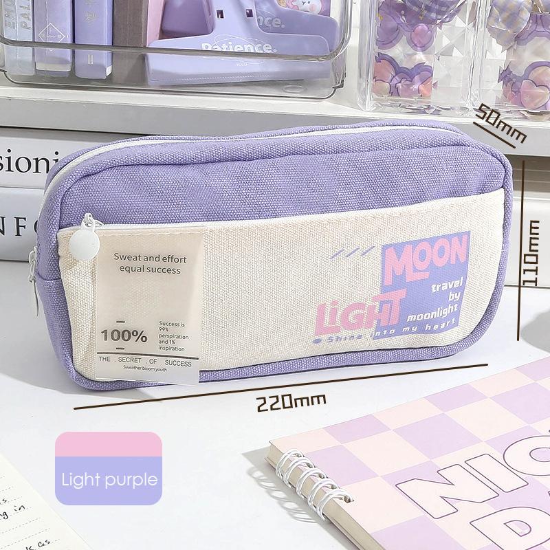 

Холщовая сумка для карандашей большой емкости Ins Kawaii пенал милый мешок сумка для студентов канцелярские принадлежности для школы офисные принадлежности