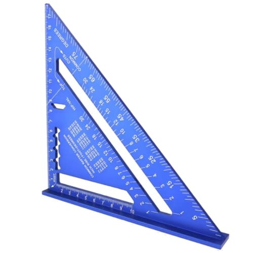 ITOCCA Circular Saw Guide, Triangle Ruler, Square, Lightweight Aluminum, 18cm [Double-Sided Circular Saw Guide] Full Square with Double-Sided Graduati