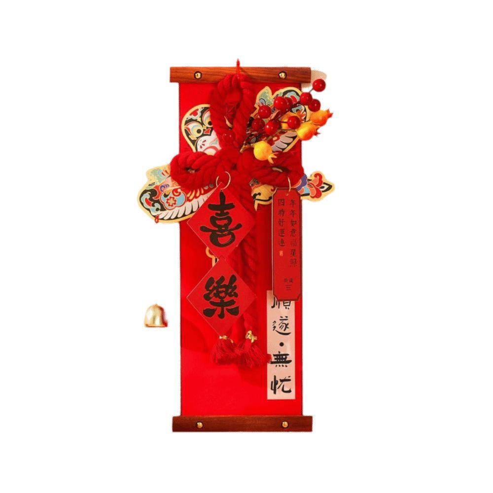 Red Spring Festival Door Decoration Chinese Style Horse Year Hanging Ornaments Home