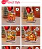 Luminous Christmas Micro-Landscape Cottage Decorations for Festive Atmosphere