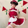 [Milky Time] Christmas Santa Costume, Maid Dress with Ribbon (Maid Santa)
