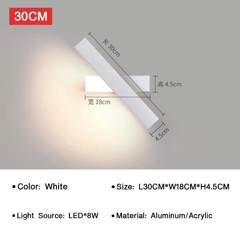 Moderne LED Wandleuchte 350° drehbare Wandlampe für Schlafzimmer Wohnzimmer Innenwandleuchten Beleuchtungskörper