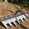 Garden Rake Head Gardening Harrow Weeding Rake Digging Tilling Agricultural Tool Garden Hoe For Farming Loosening Cultivating