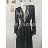 1011 new coat European and American style sexy nightgown simulation silk lace wedding morning gown women's love nightgown