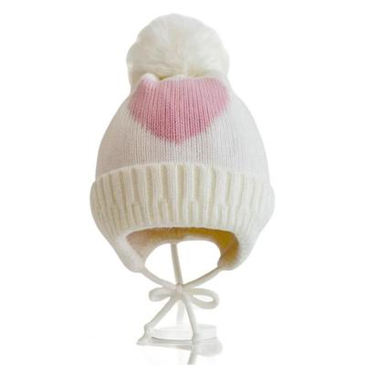 0-3 Jahre Unifarbene Baby-Strickmütze Plüschball Kinder Warme Mütze Beanie Mützen Neugeborene Kleinkinder