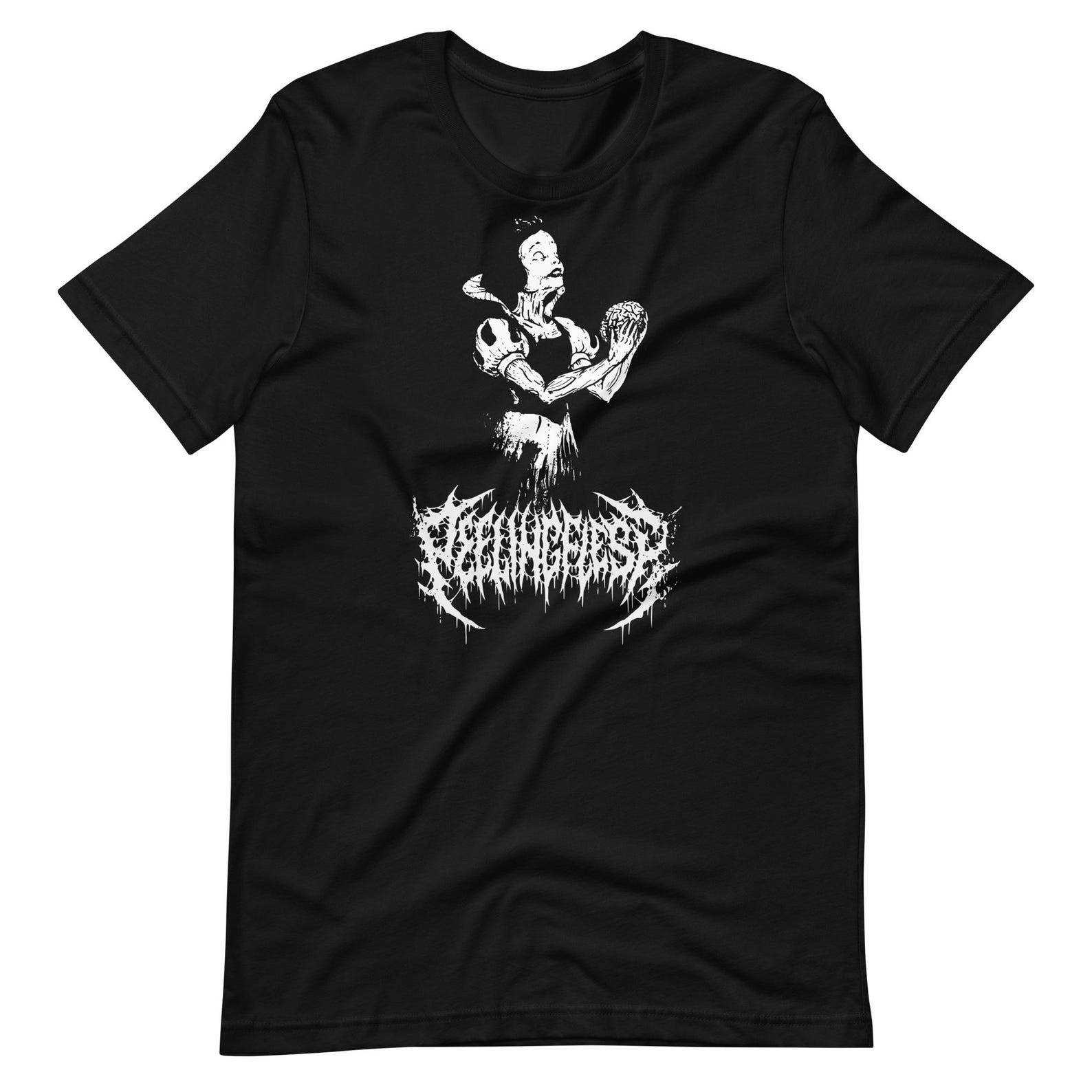 Peeling Flesh T-Shirt Metal Band Merch Gothic Clothing Gifts for Metalheads S