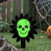 Halloween Yard Stakes Luminous Skeleton Decorative Garden Stakes Wooden Halloween Decorations for Indoor Outside