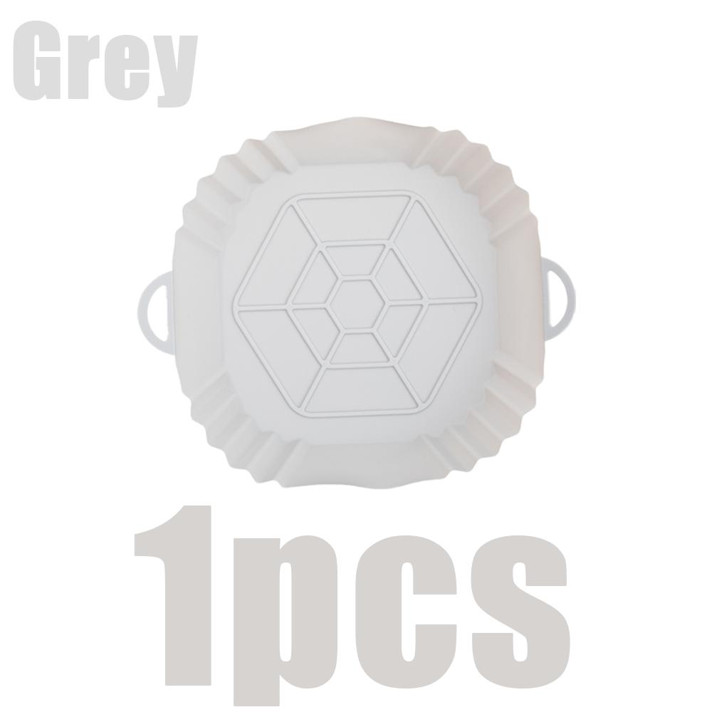 1pc Silicone Air Fryer Liners Tray Square Reusable With Handle Oven Mold Baking Accessories For Kitchen Cook Chicken Pizza Bread