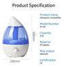 3L Air Purifier Plastic Spray Humidifier Fashion Water Diffuser  Home Bedroom