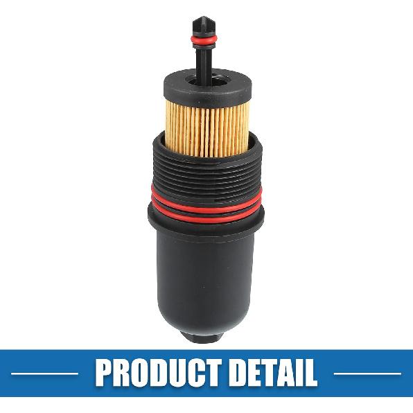 No.FT4Z-6A832-C Engine Oil Filter Housing Cover Cap for Ford Edge Sport 2.7L 2015-2018 for Ford F-150 2.7L 2015-2025 for Ford Bronco 2.7L 2021-2024