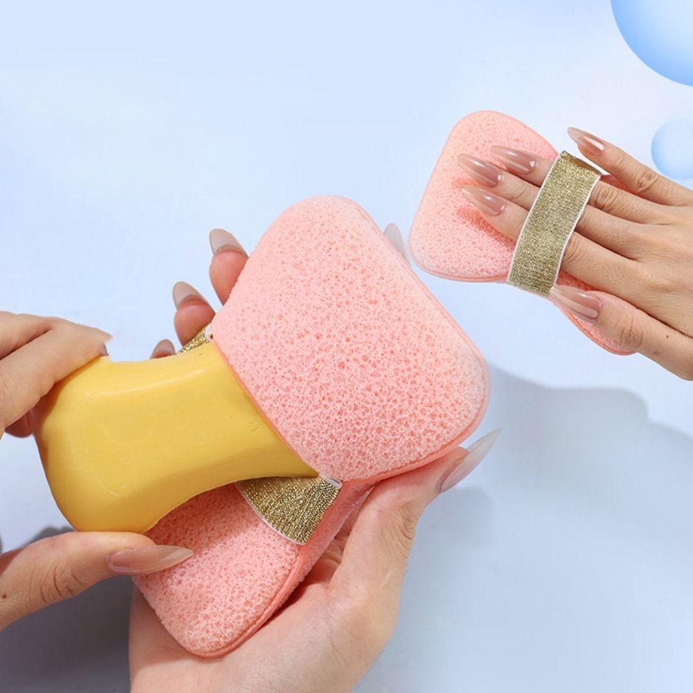 2PCS Soft Exfoliating Soap Bag Sponge Material Bath Foaming Sponge Soap Foaming Net  Personal Care