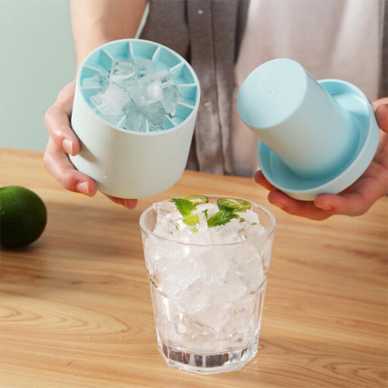 Silikon iskubform Rund ishink Hemlagad DIY Kylskåp Frys ismaskin Kreativ iskubform Barware-verktyg