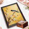 Pearl The Birds on The Branch DIY Diamond Art Kits 15.7x19.6inch Gem Art Diamond Painting Kits Without Frame for Adults Gift Idea Home Wall Decor