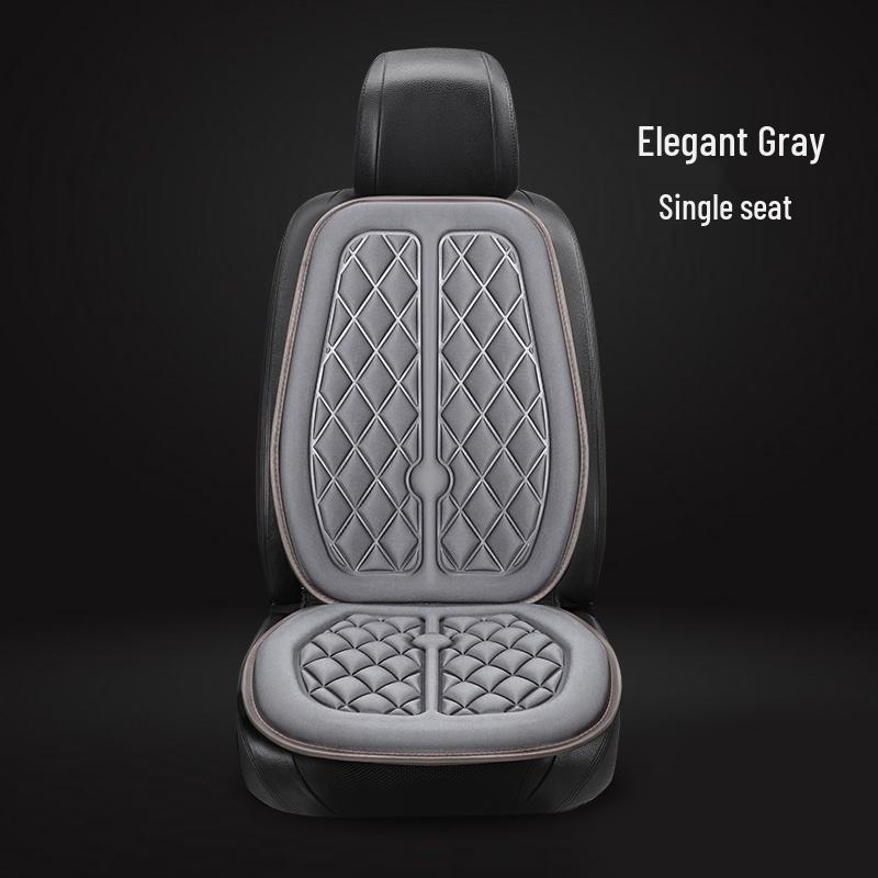 All-Season Universal Car Seat Cushion - Breathable, Anti-slip Ice Silk Cover for Rear Seats