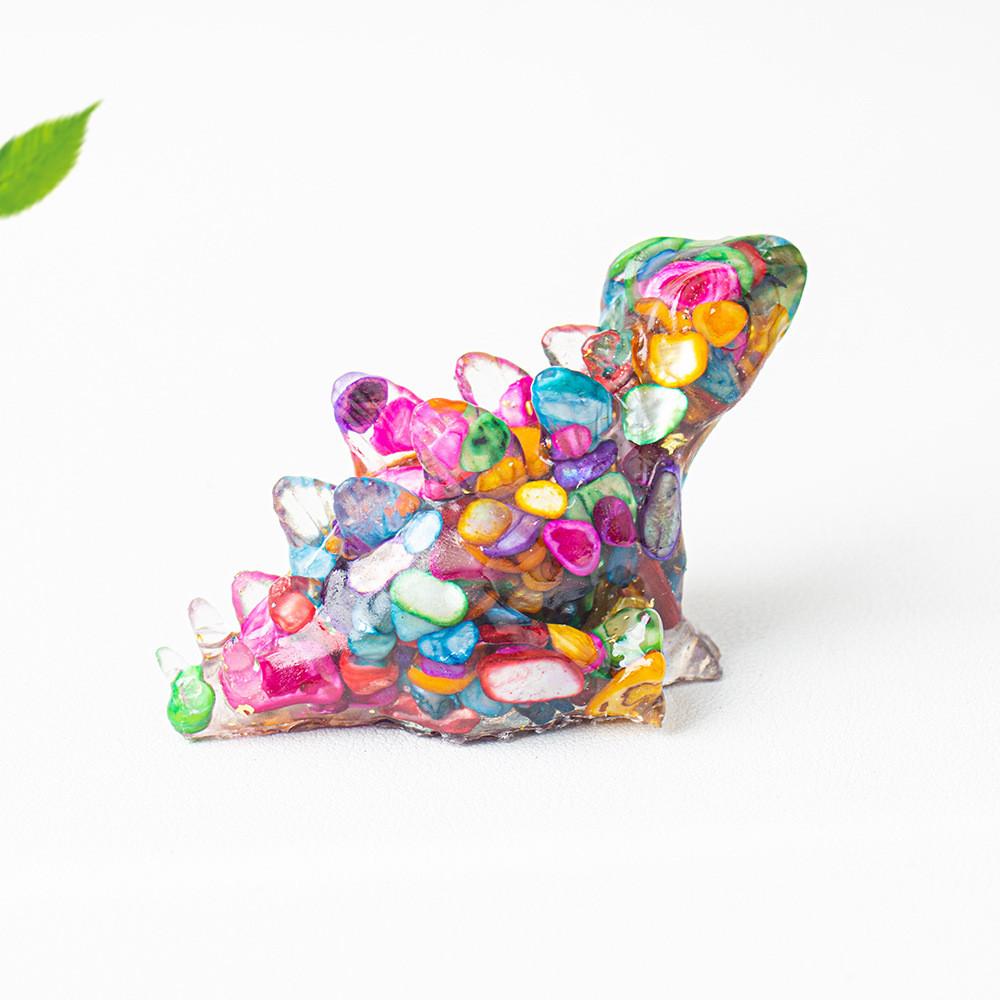 Trex Resin Art Decor With Crystal Resin For Modern Desk Ornament Gift For Friends And Family
