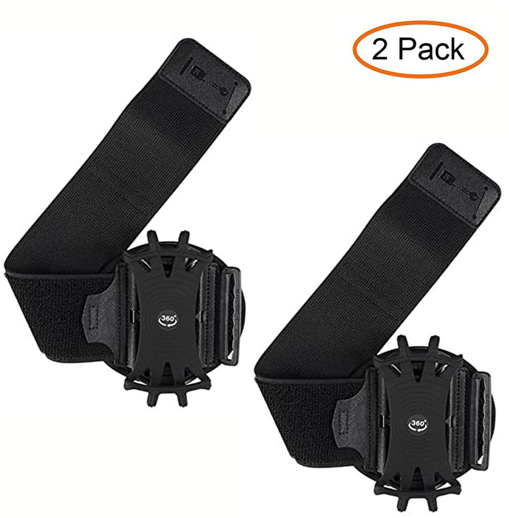 New Wristband Phone Holder 360°Rotatable Universal Sports Wristband for Smartphone Running Armband for Hiking Biking Walking
