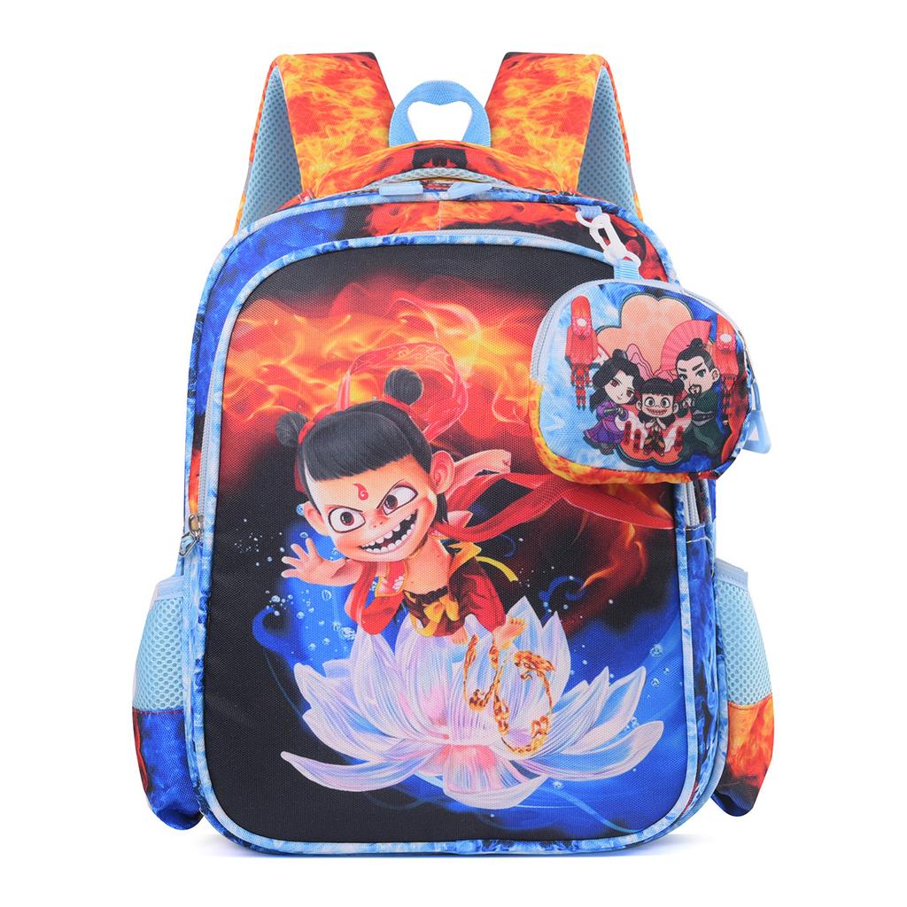 School Bag New Nezha Children's Backpack Big Class Small Cartoon Love First Grade Children's Backpack