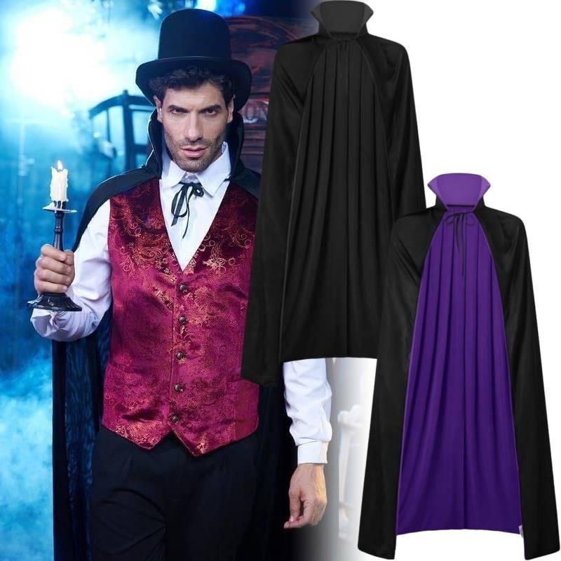 Halloween High Vampire Collar Cloak Cosplay Costume Witch Cos Party Perform