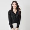 CARBAMMI Women's Short V-Neck Thin Knit Cardigan