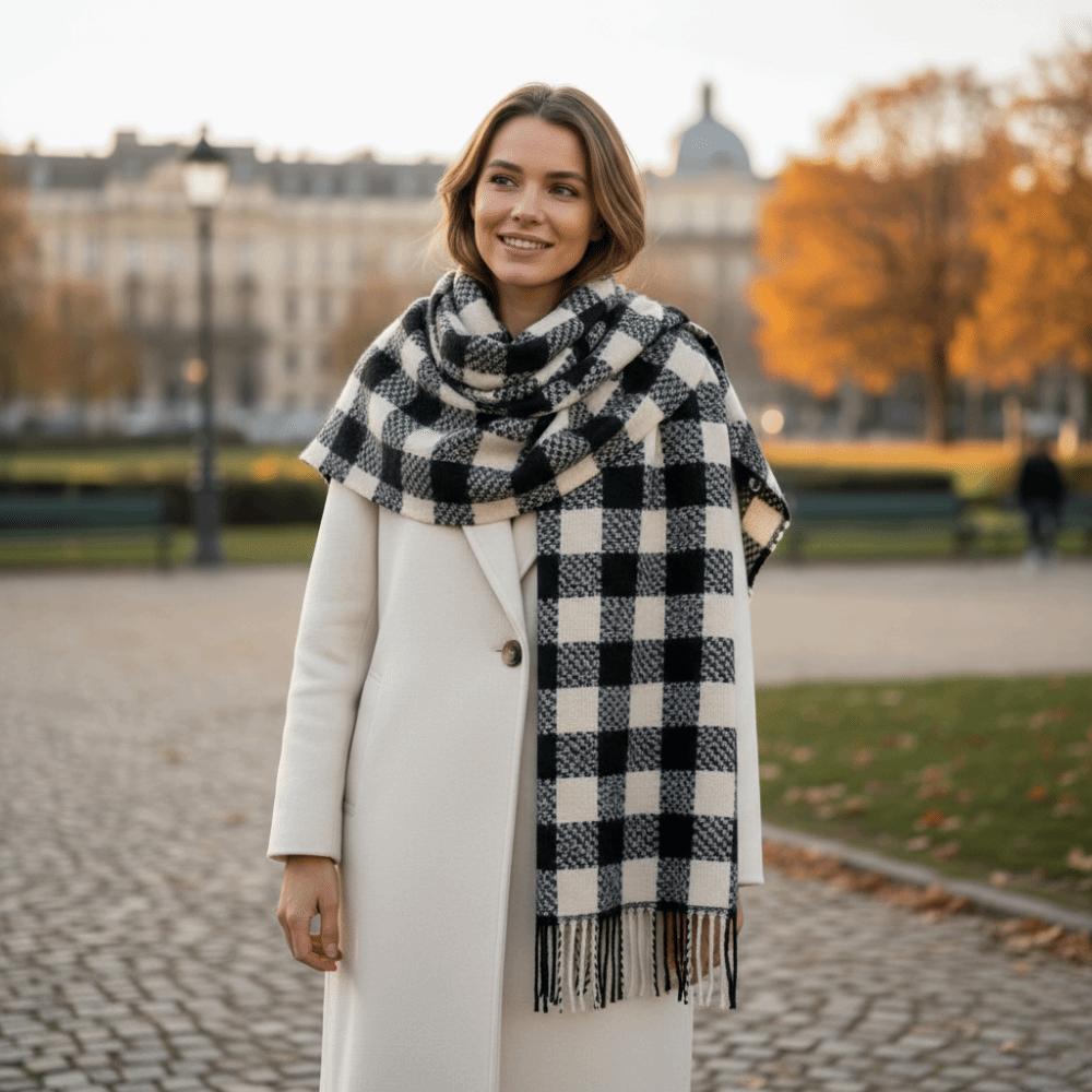 Coldproof Wool Tassel Scarf Korean Style Women Cashmere Shawl Winter Cashmere Scarves  Female