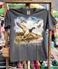 Retro Mallard Duck Hunting T-Shirt, Waterfowl Marsh Landscape Tee