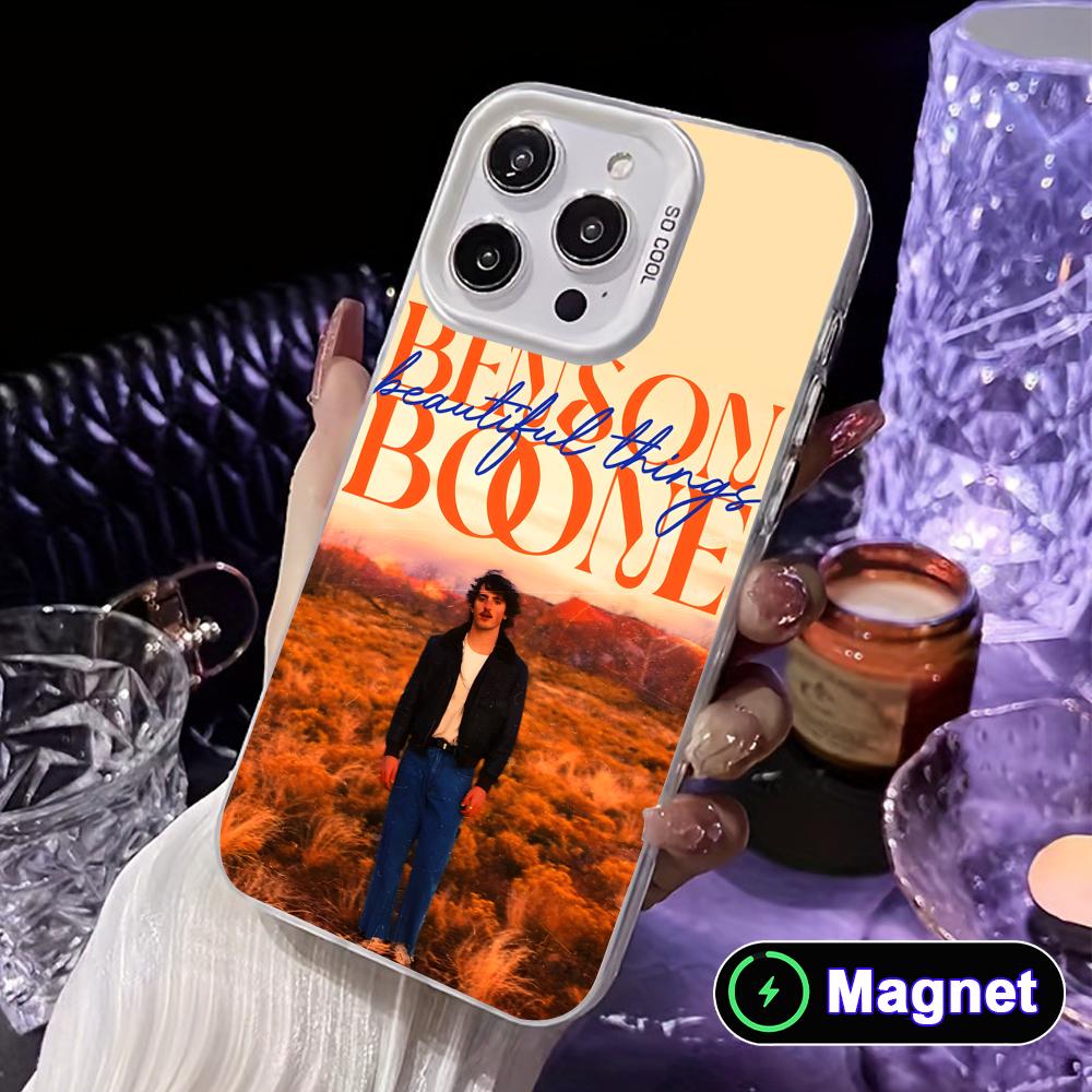 

Benson Boone White Translucent MagSafe Mobile Phone Case for iPhone 17 16 15 14 13 12 11 X XR XS Air Pro Max Plus Cover iPhone 13